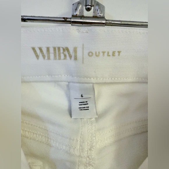 WHBM Mid-rise Bootcut Jean White Size 6 - Picture 9 of 9